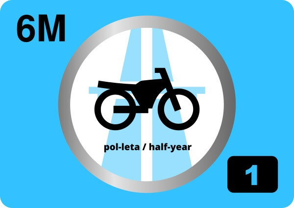 E-Vignette Motorrad Halbjahr für Slowenien